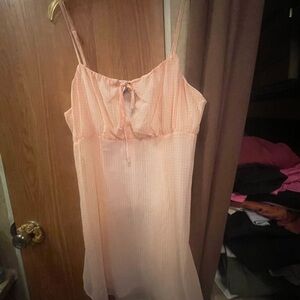 Peach Sleeveless Nightgown